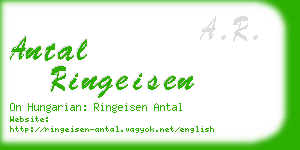 antal ringeisen business card